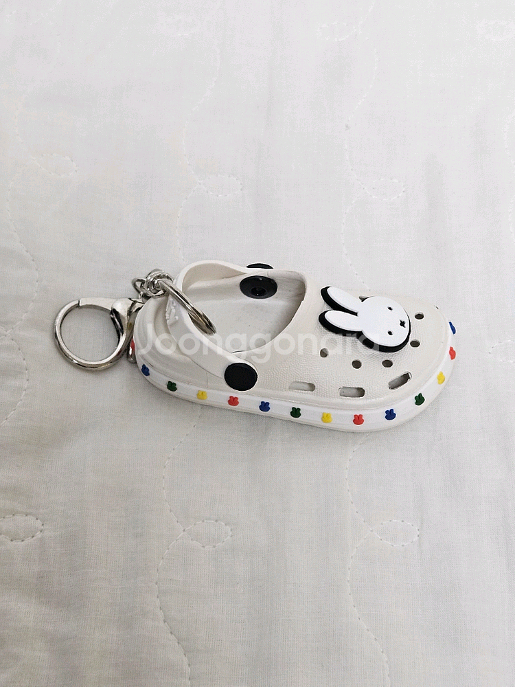 미피 크록스 키링 화이트--1