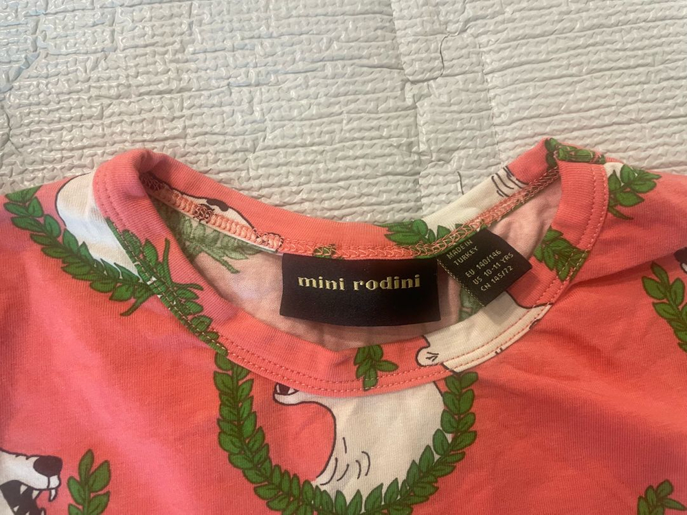 미니로디니 폭스 패턴 긴팔티--0