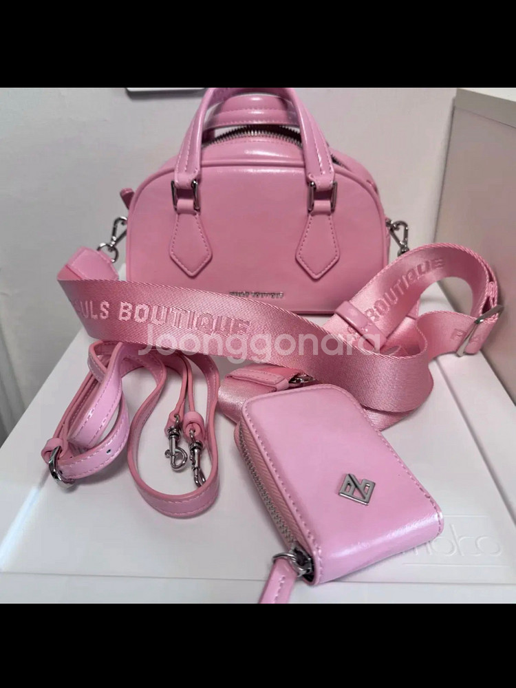 급처 ) 폴스부띠끄 슈비백 크로스 핑크--0