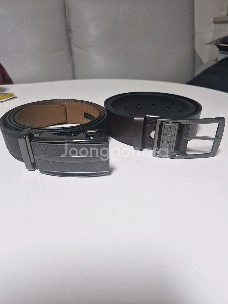 남성용 가죽벨트 2개셋트드림니다--2