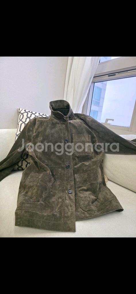 자라 리얼스웨이드 오버셔츠쟈켓--1