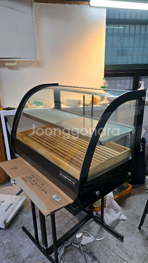 업소용 강화유리 보온 진열대--0