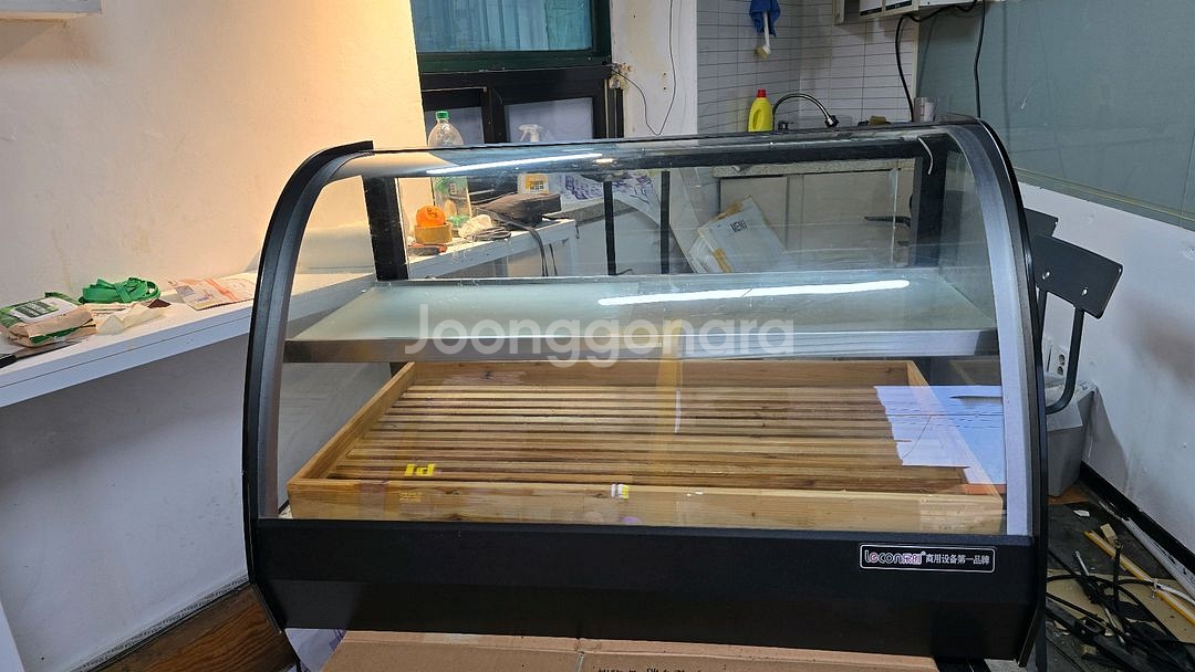 업소용 강화유리 보온 진열대--1