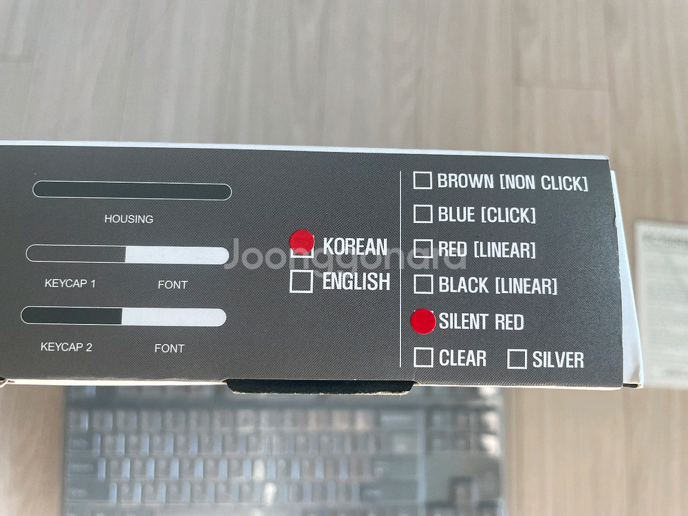 레오폴드 FC750RBT 그라파이트 저소음적축 한글 자판 팝니다.--1