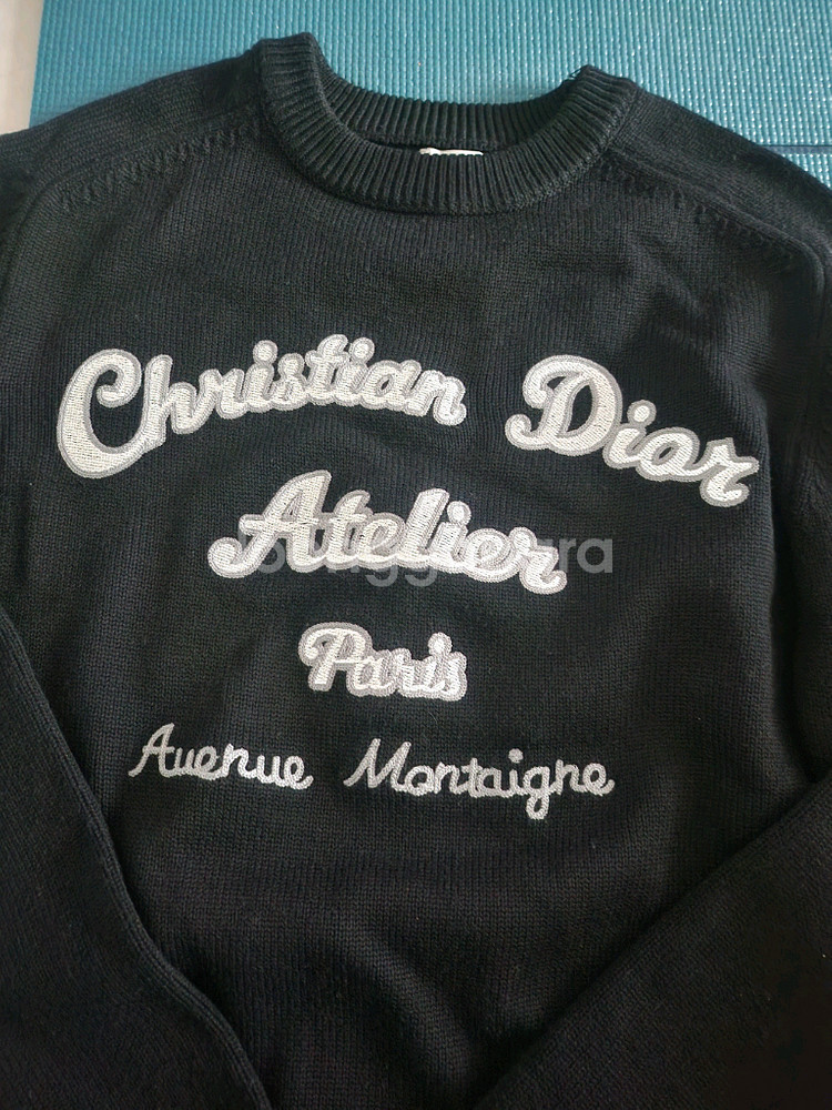 디올 아뜰리에 로고 니트 스웨터--1