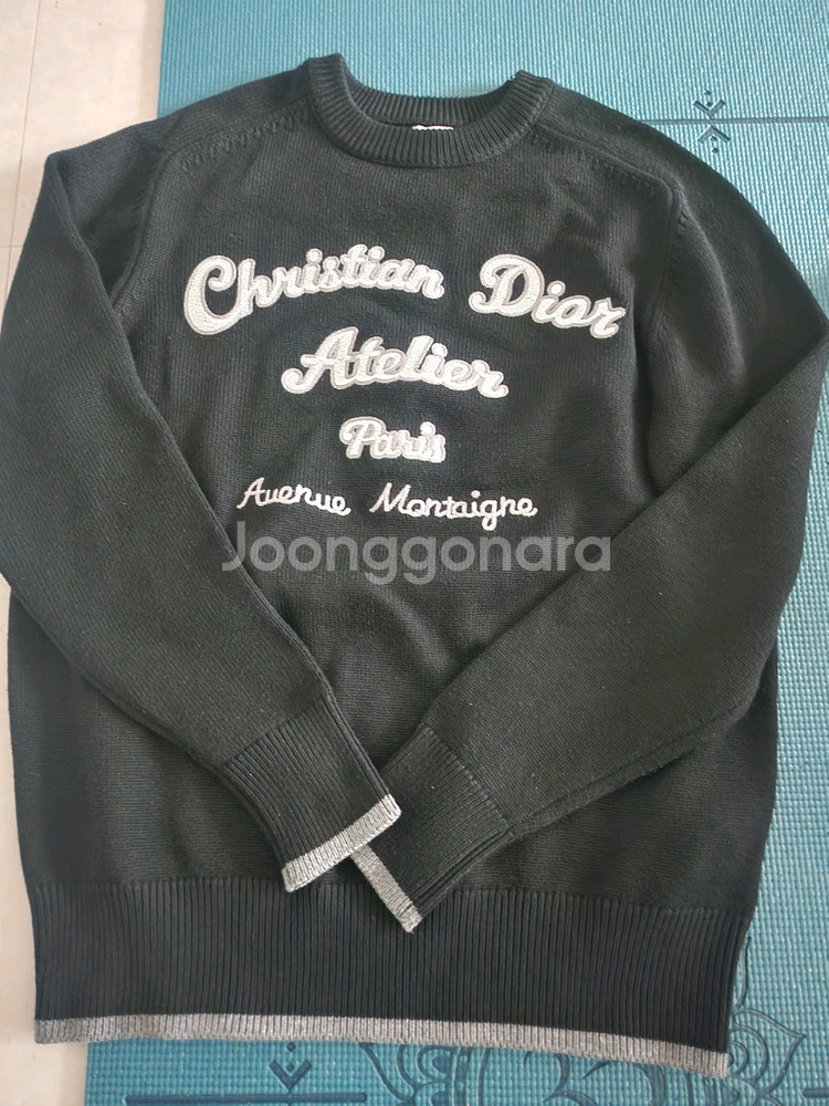 디올 아뜰리에 로고 니트 스웨터--0