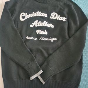 디올 아뜰리에 로고 니트 스웨터