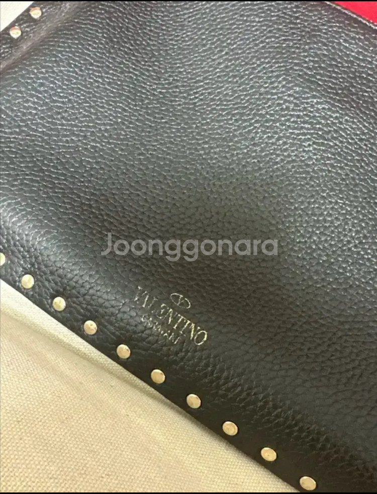 발렌티노 레더 클러치백--0