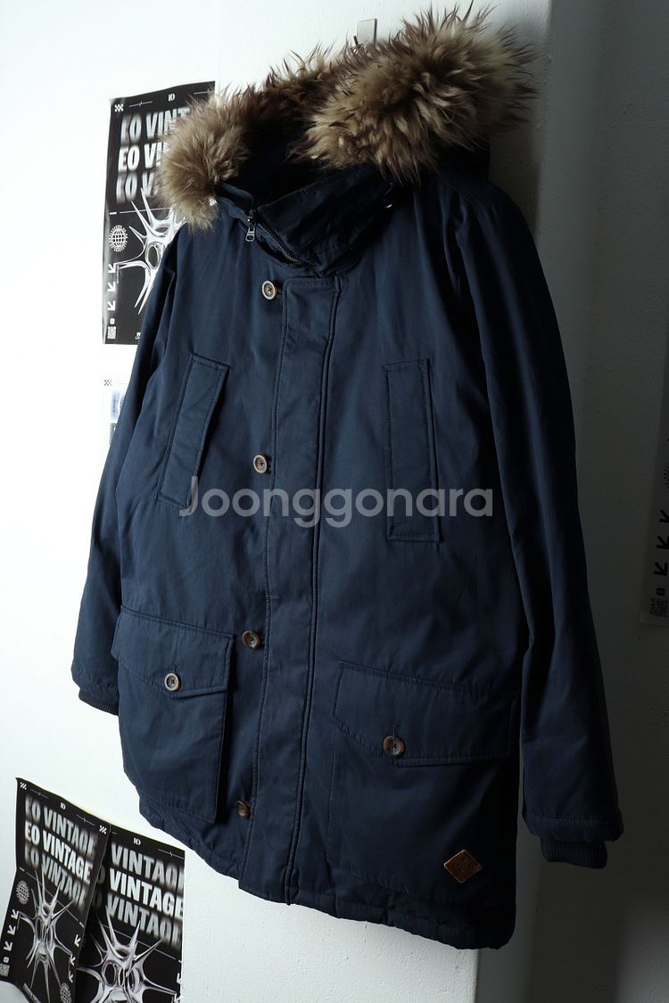 (L) 브랜드빈티지 패딩 점퍼자켓 펄스 덕다운 네이비--0