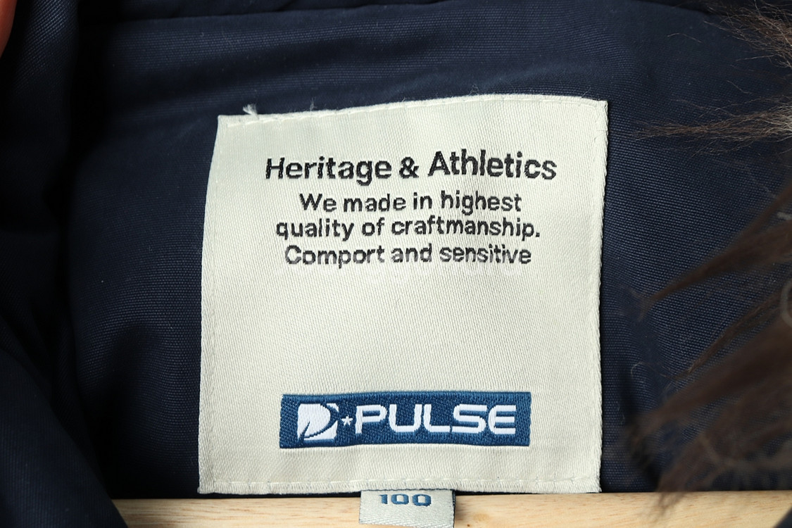 (L) 브랜드빈티지 패딩 점퍼자켓 펄스 덕다운 네이비--6