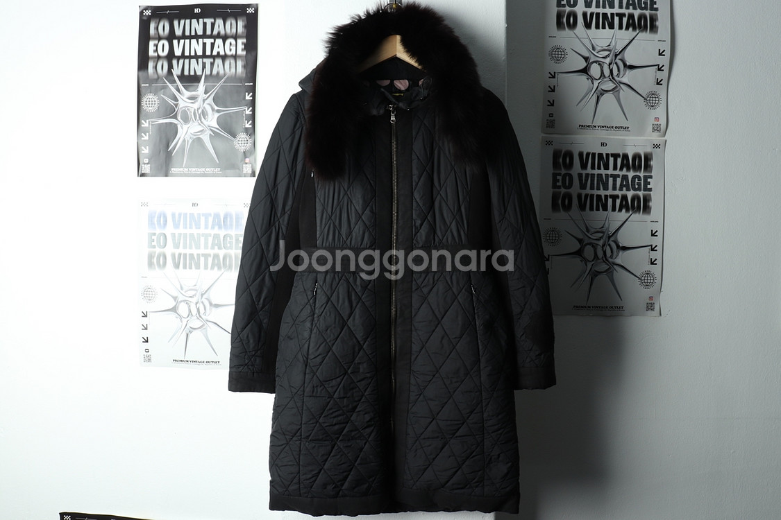 W(S-M) 브랜드빈티지 패딩 점퍼자켓 럭키슈에뜨 롱--1