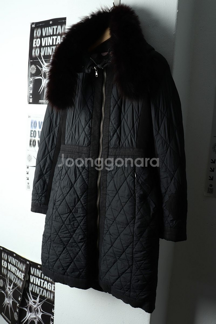 W(S-M) 브랜드빈티지 패딩 점퍼자켓 럭키슈에뜨 롱--0