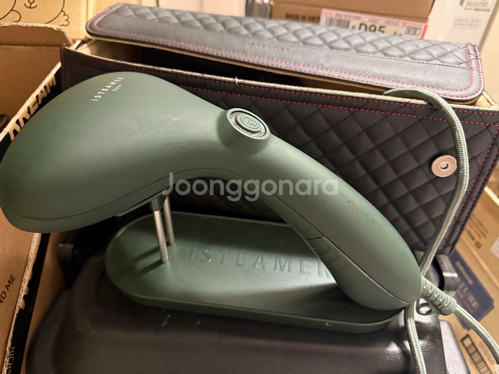 쿠진 아이스티머 스팀다리미 스팀 다리미 + 퀄팅 가방 , 에어스타일러 비트젯--0