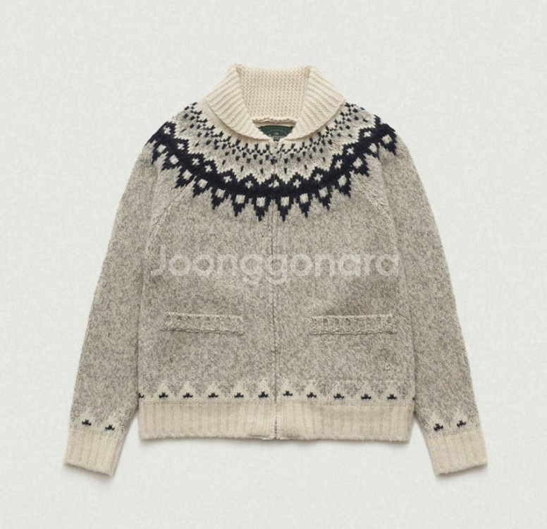 더바넷 Nordic Zip-Up Knit Cardigan--0