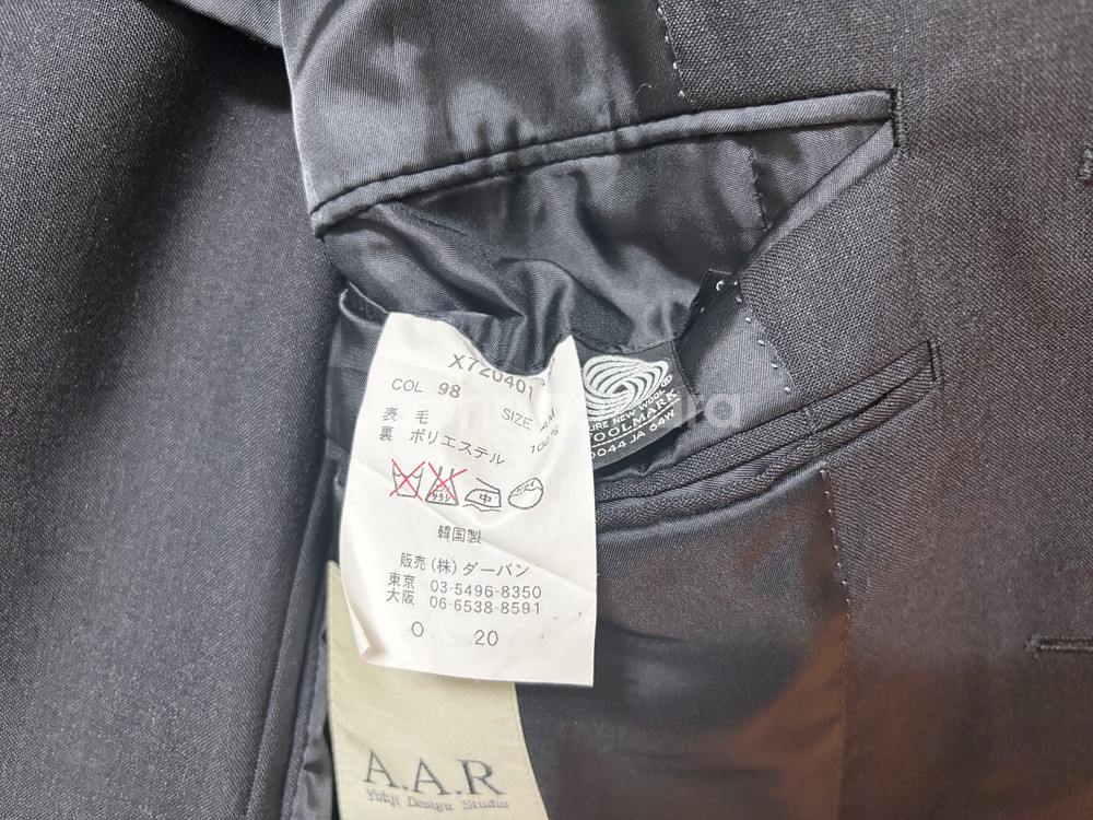 요지야마모토 A.A.R 울 블레이져 자켓--3