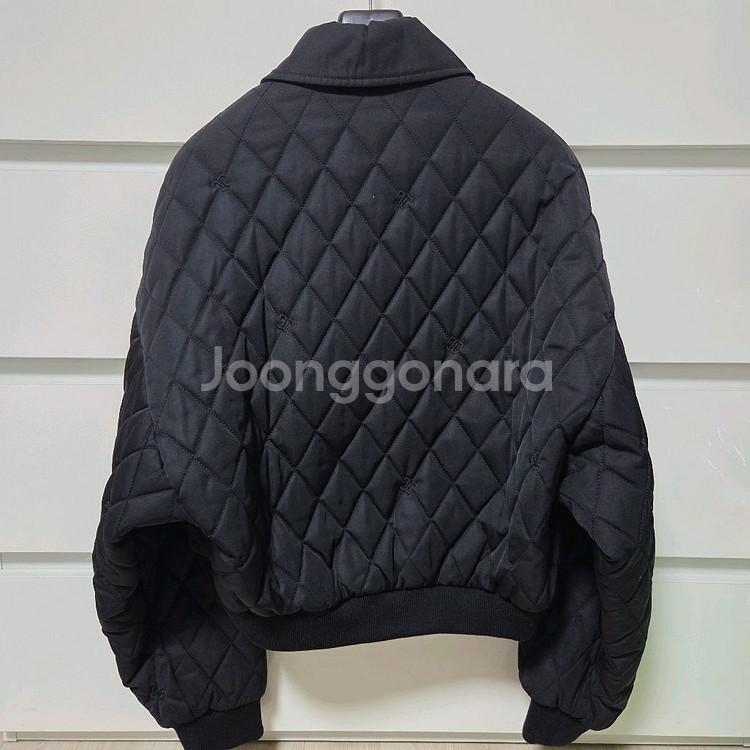 타임 로고 퀼팅 패딩 점퍼 랑방 마인 더캐시미어--2