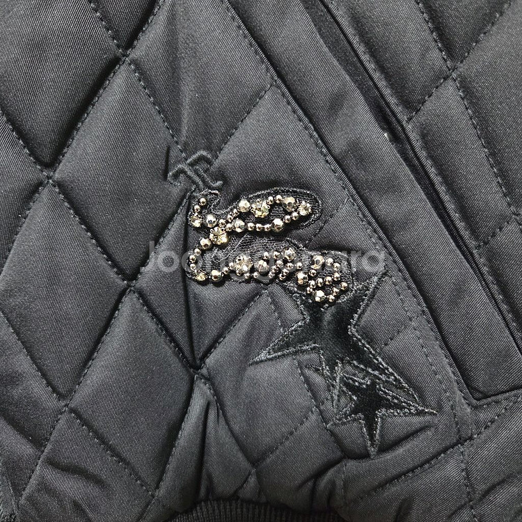 타임 로고 퀼팅 패딩 점퍼 랑방 마인 더캐시미어--3