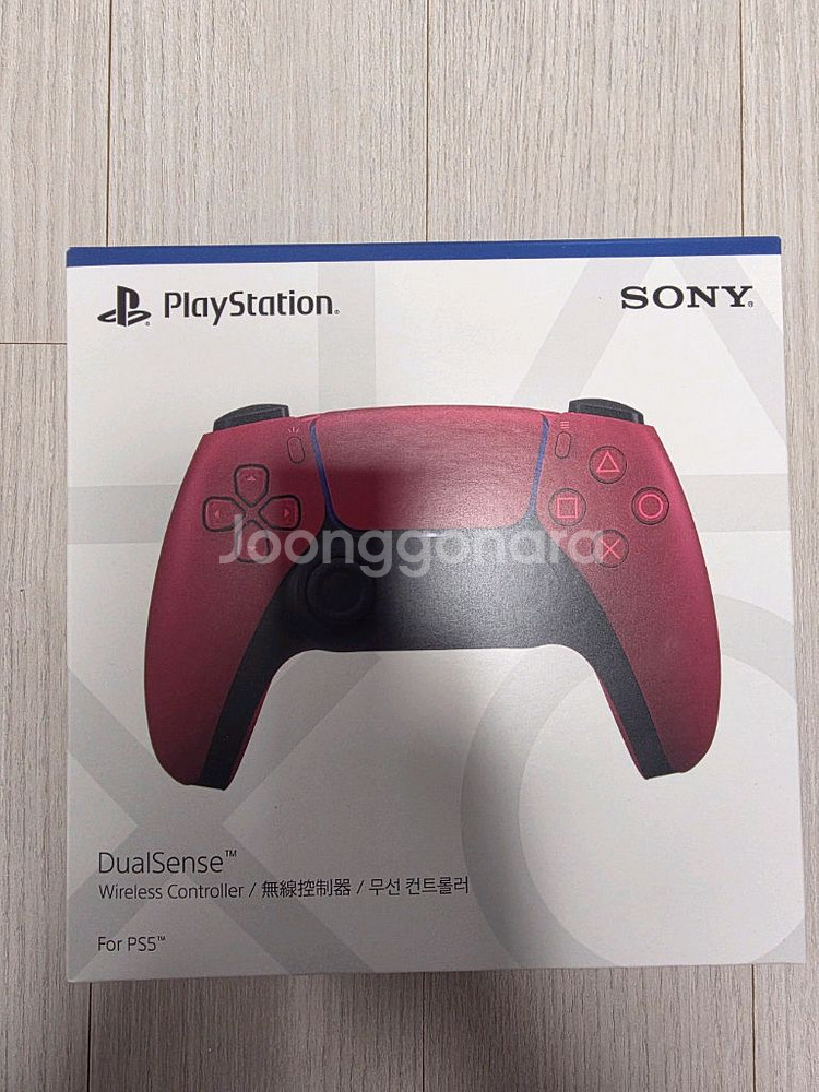 PS5 듀얼센스 무선 컨트롤러 코스믹 레드--1