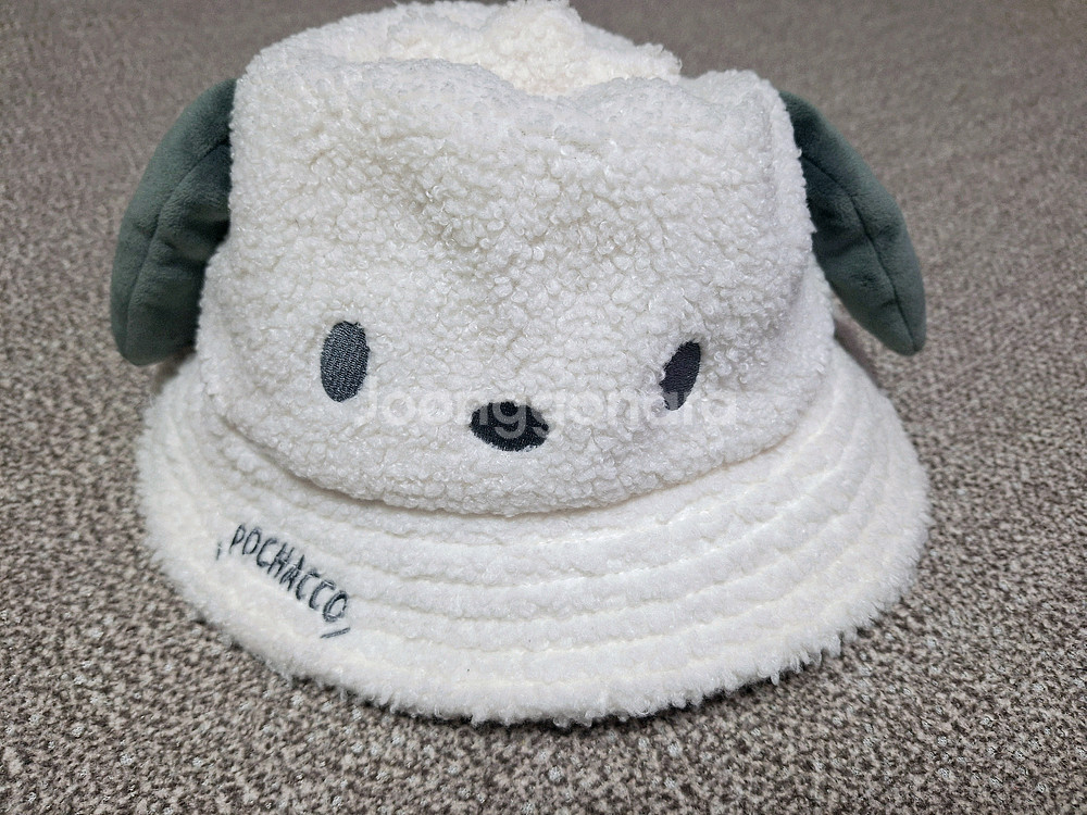 산리오 포차코 버킷햇 귀달이 아동 겨울 모자--0