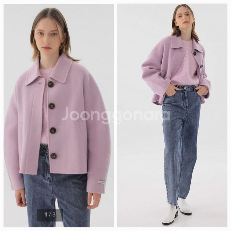 온앤온 핸드메이드 숏코트 66 새상품--1