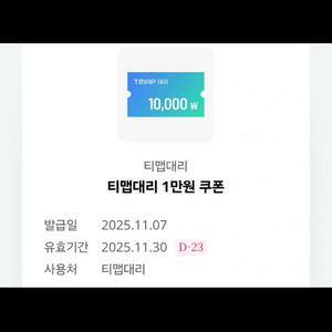 티맵대리 1만원 쿠폰