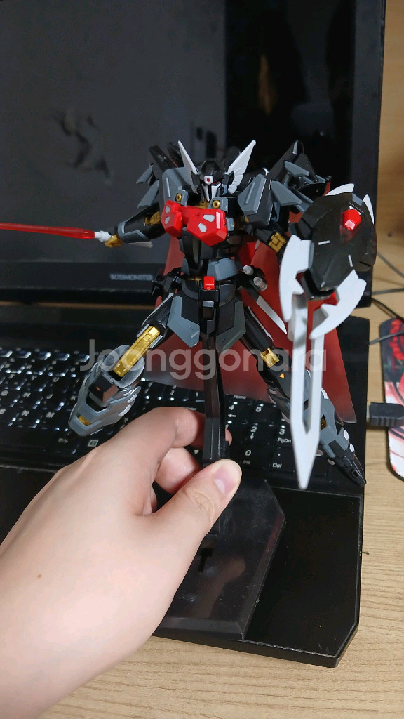 건담 프라모델 HG 블랙나이트 시바 가조립--0