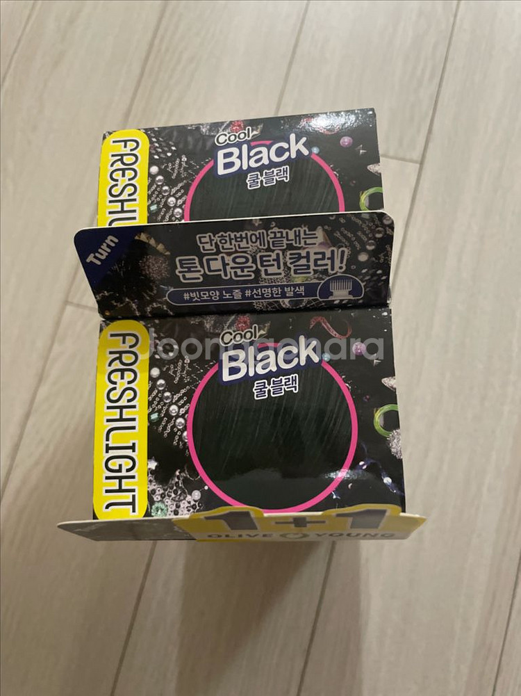 올리브영 쿨블랙 염색약 2개--1
