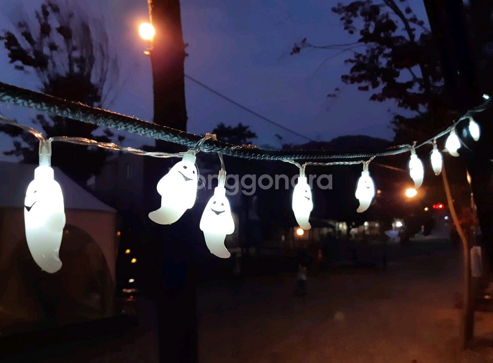 할로윈장식 유령전구 호박전구 3종 일괄--1