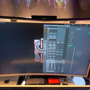 한성컴퓨터 TFG39Q14V 커브드 모니터