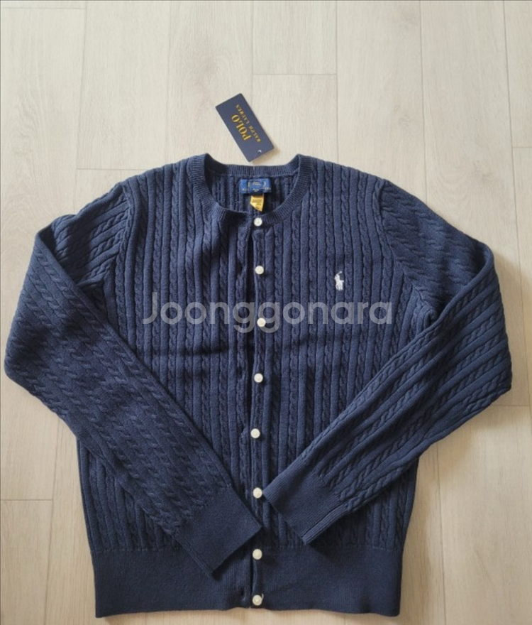 폴로 걸즈 니트 가디건 xl--0