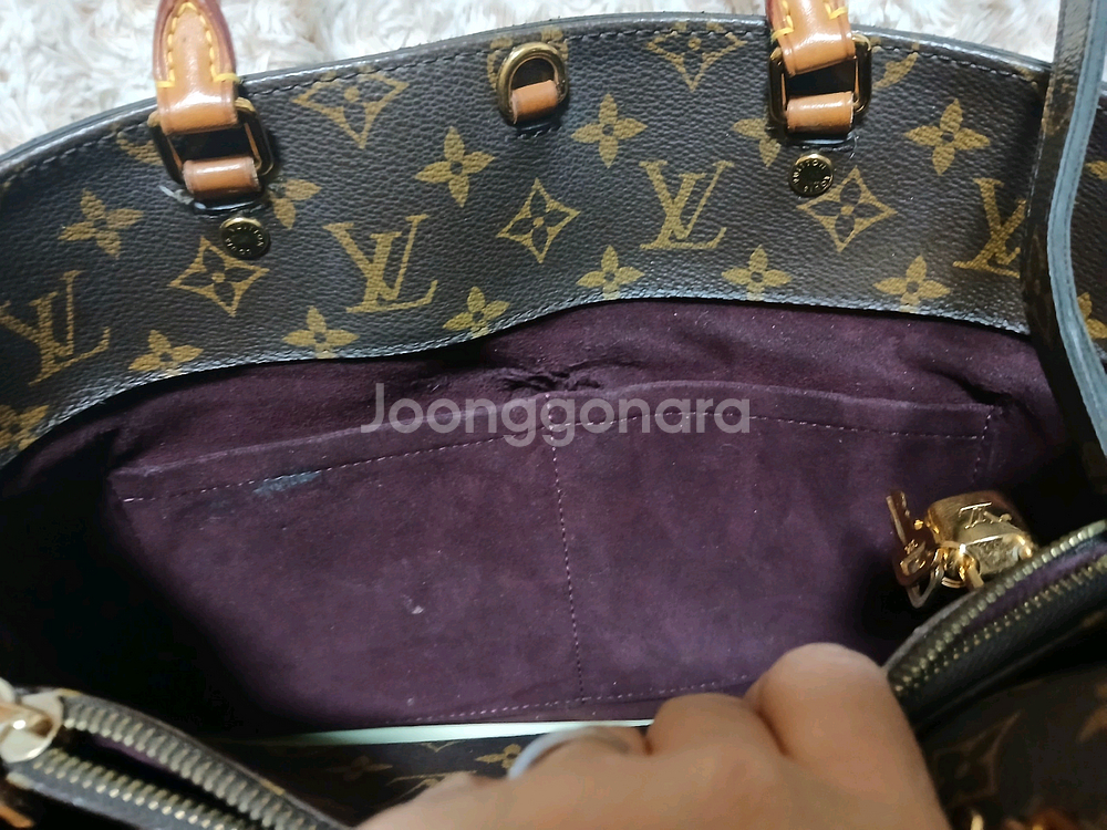 루이비통 몽테뉴 정품 모노그램 핸드백--6