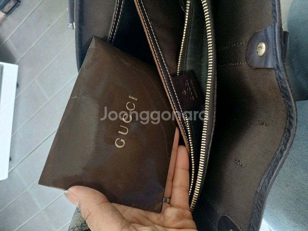 구찌 정품 GG 캔버스 토트백 상태 좋아요 서류 가방 좋아요--4