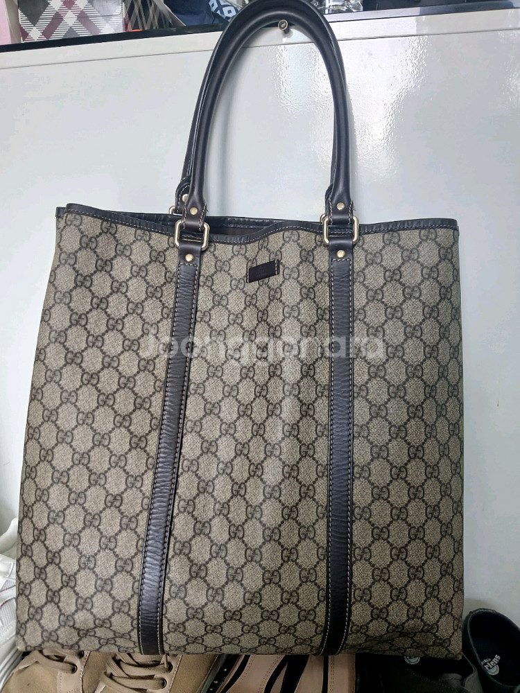 구찌 정품 GG 캔버스 토트백 상태 좋아요 서류 가방 좋아요--0