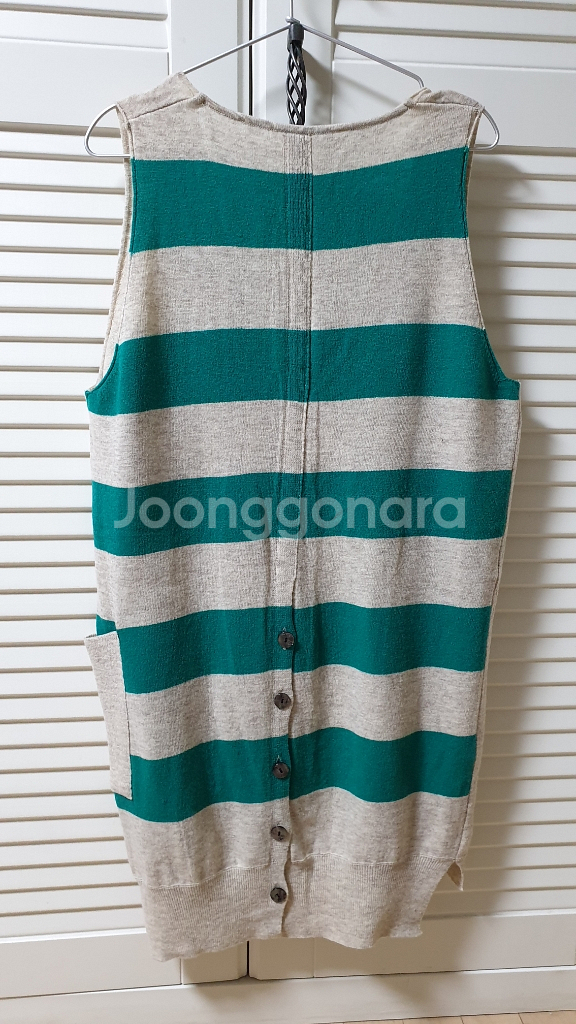 롱 베스트 니트 프리사이즈~미사용--0