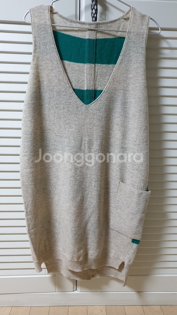 롱 베스트 니트 프리사이즈~미사용--1