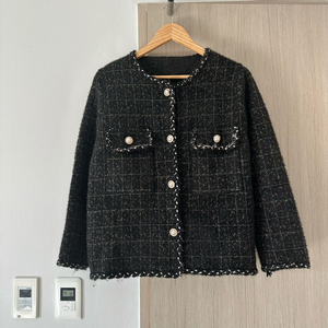 트위드니트울혼방자켓