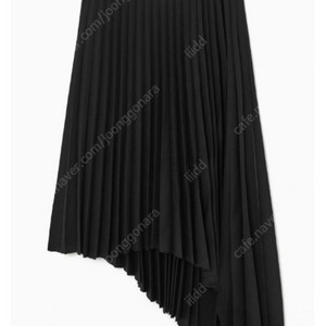 <택있음>COS애시메트릭 플리티드 미디스커트(34/블랙