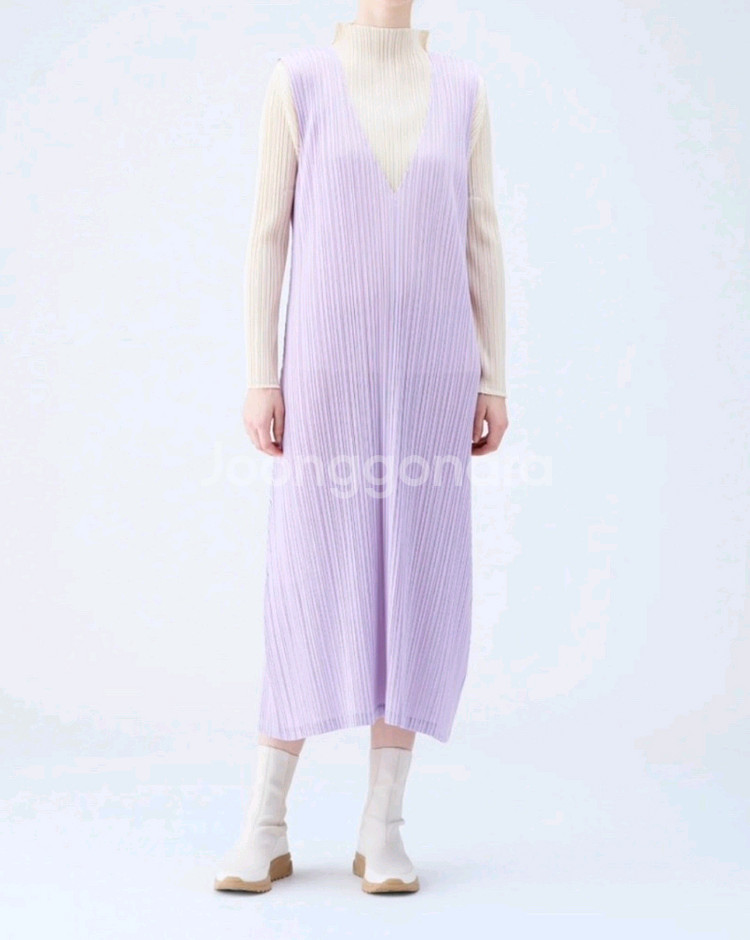 이세이미야케 플리츠플리즈 원피스 12월 먼슬리 원피스 파스텔퍼플 3사이즈--6