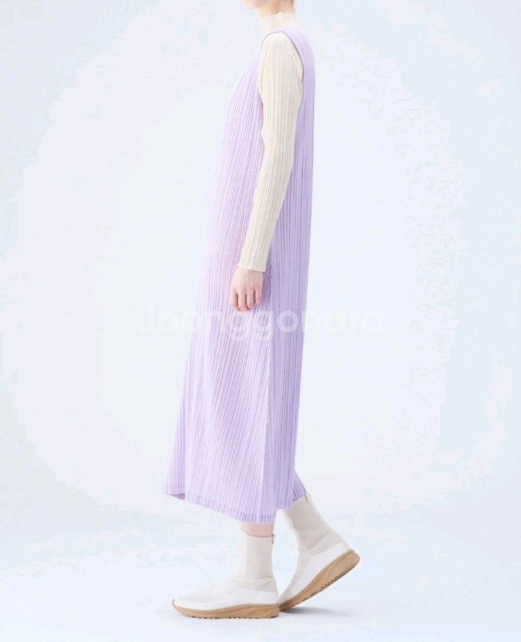 이세이미야케 플리츠플리즈 원피스 12월 먼슬리 원피스 파스텔퍼플 3사이즈--7