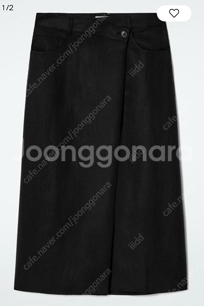 <택있음>COS애시메트릭 플루이드 미디스커트(34)--0