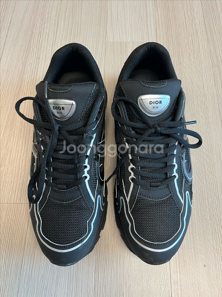 남성 디올 B30 블랙 스니커즈 팝니다.--2