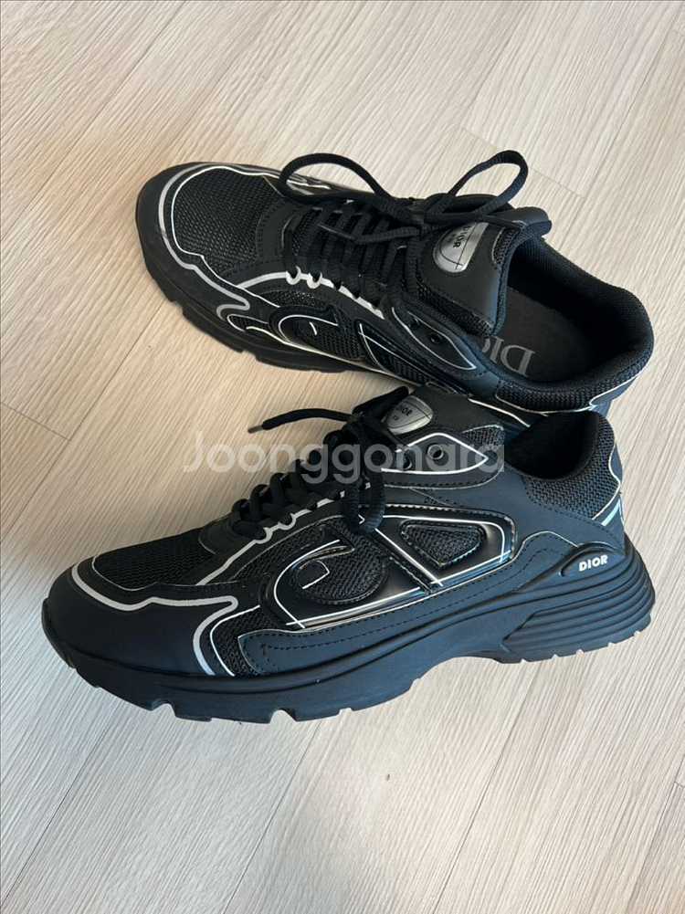 남성 디올 B30 블랙 스니커즈 팝니다.--0