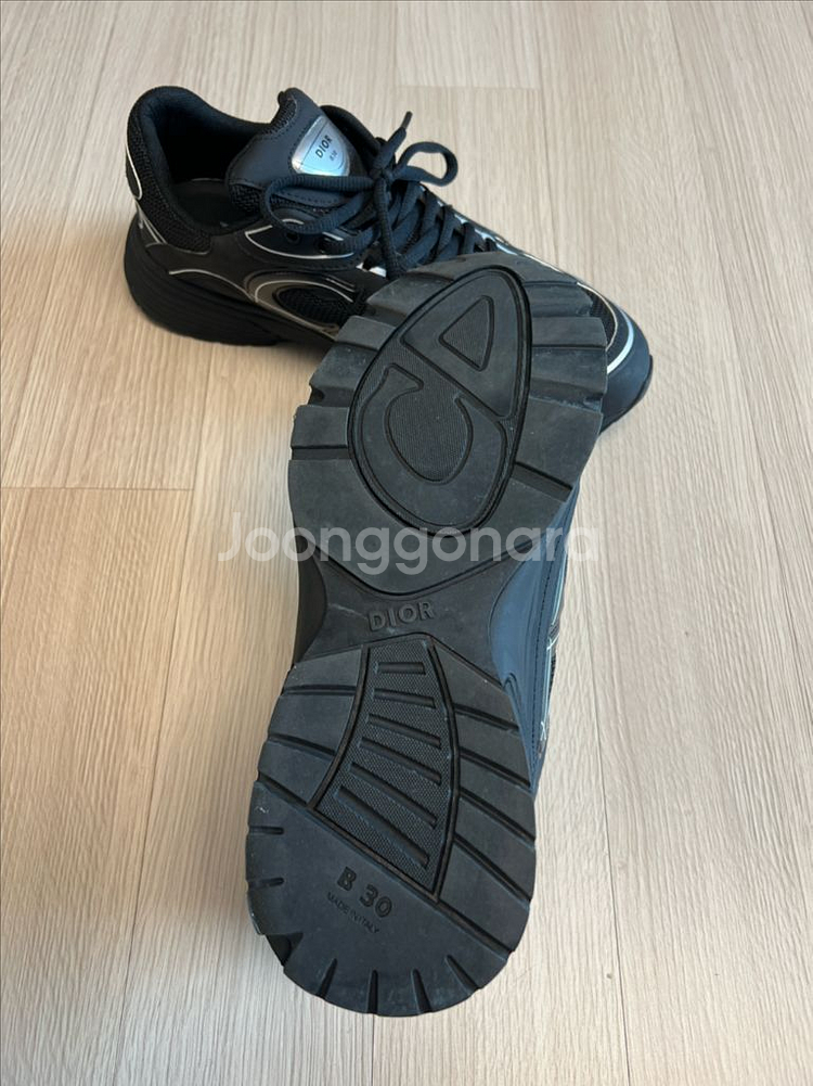 남성 디올 B30 블랙 스니커즈 팝니다.--4