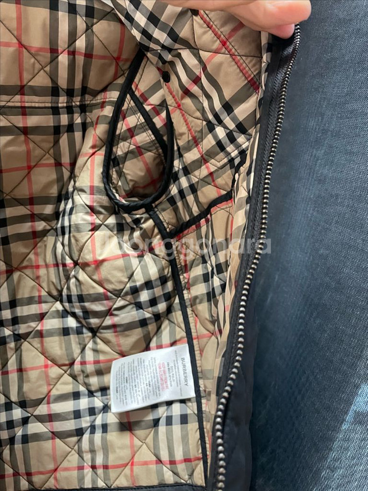 버버리 칠드런 퀼팅자켓--3