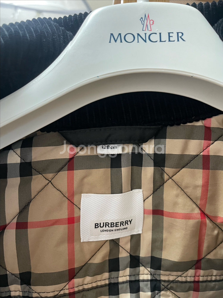 버버리 칠드런 퀼팅자켓--1