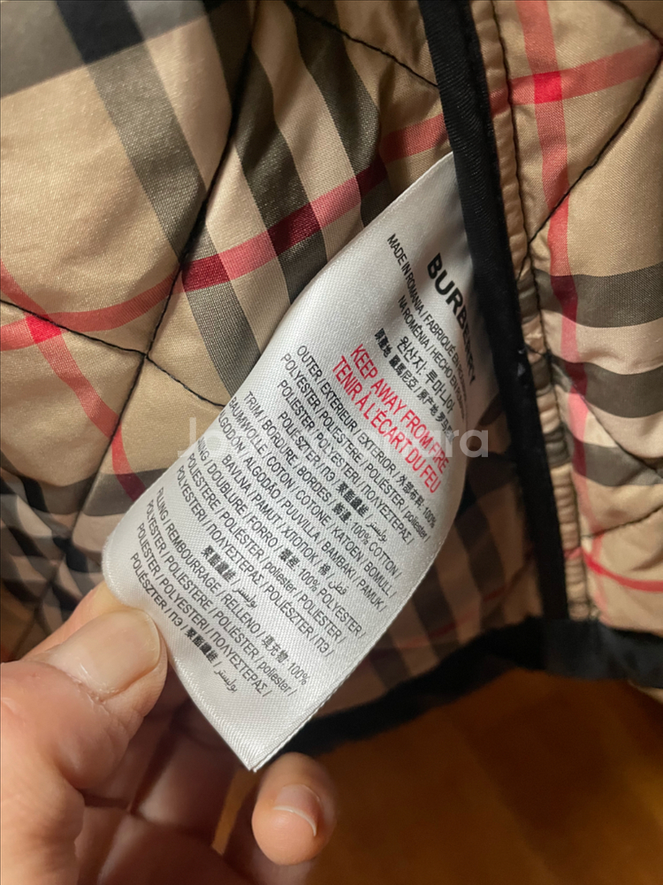 버버리 칠드런 퀼팅자켓--4