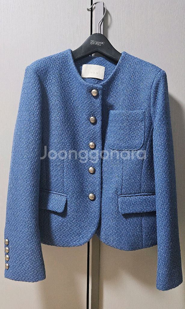 러브패리스 트위드 자켓 s 듀엘 오즈세컨 sjsj--0