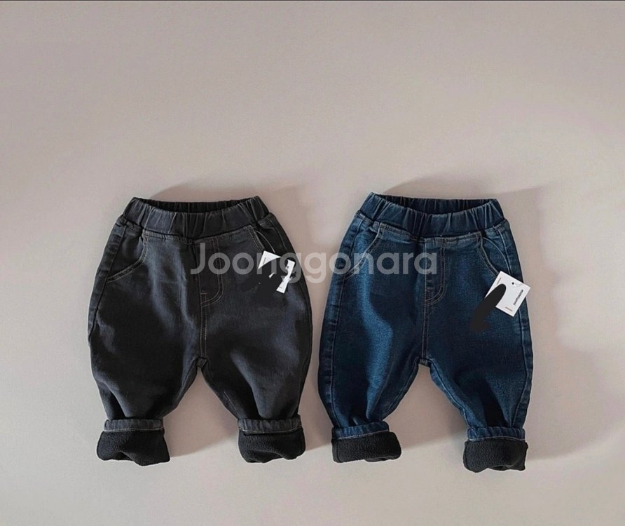 아동 기모 청바지(JL)2장--0