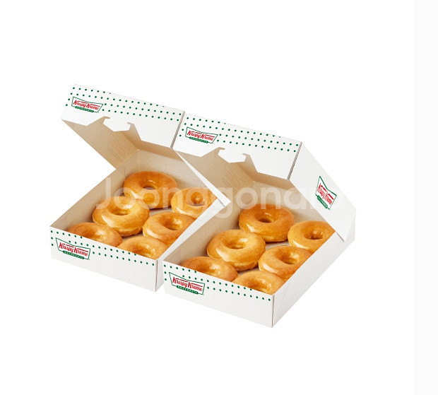 크리스피크림 크리스피도넛 초코페어링 오리지널 더즌 팔아요--2