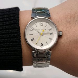 루이비통 땅부르 스틸 밴드 남성 시계 남자 팔찌